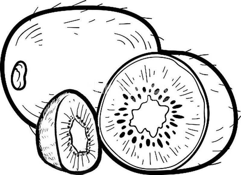 Kolorowanka dwa duże kiwi